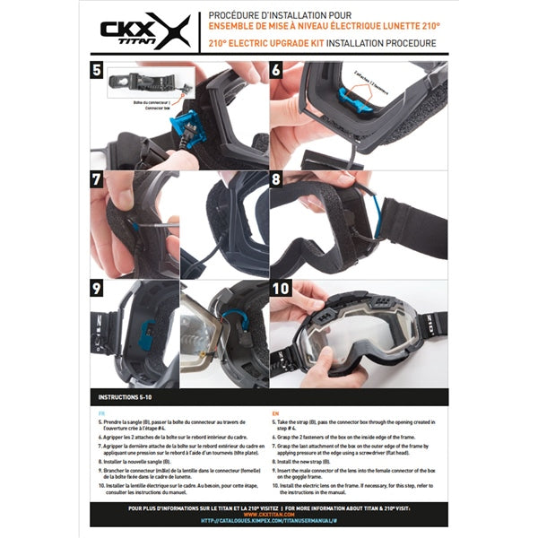 ATTACHE RAPIDE DROITE LUNETTE 210 ELECTRIQUE CKX