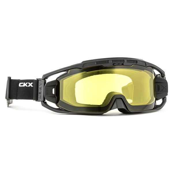 LUNETTE HIVER APEX NOIR MAT LENTILLE DOUBLE JAUNE