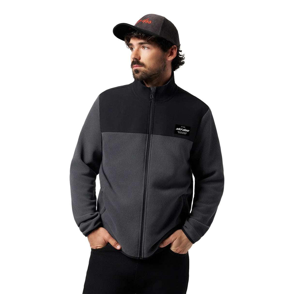 Veste polaire zippée intégrale pour homme après-ski-doo