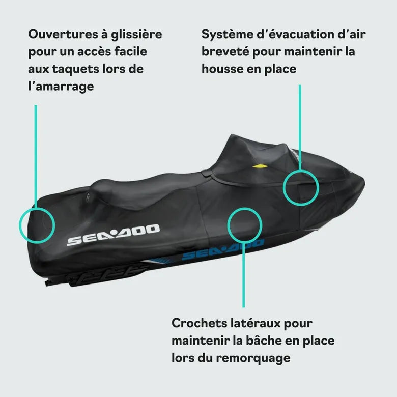 Housse Sea-Doo pour motomarine Wake Pro, GTX, RXT & RXT-X
