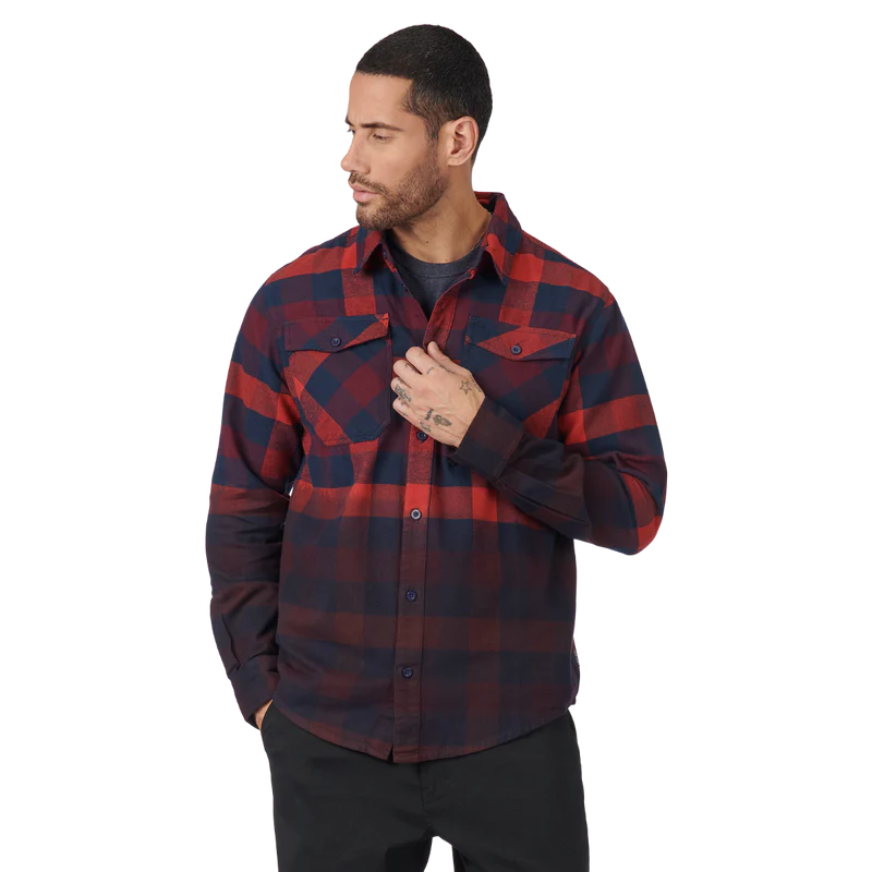 Chemise en flanelle teinte par immersion Can-Am