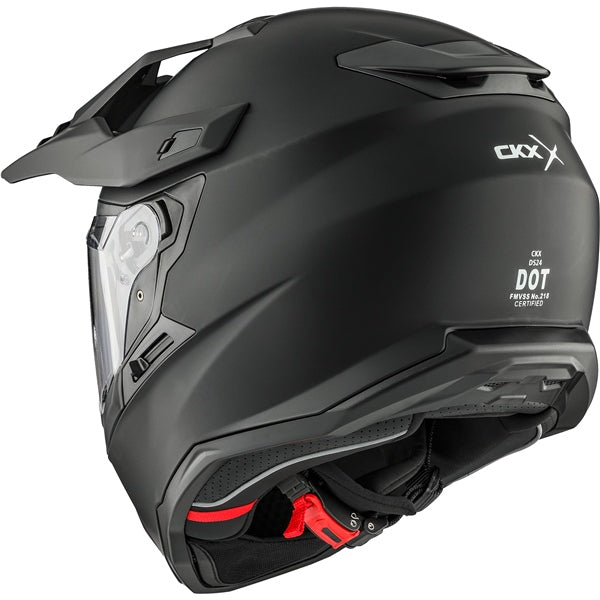 CASQUE DS24 VISIERE DOUBLE ÉLECTRIQUE SOLID NOIR MAT