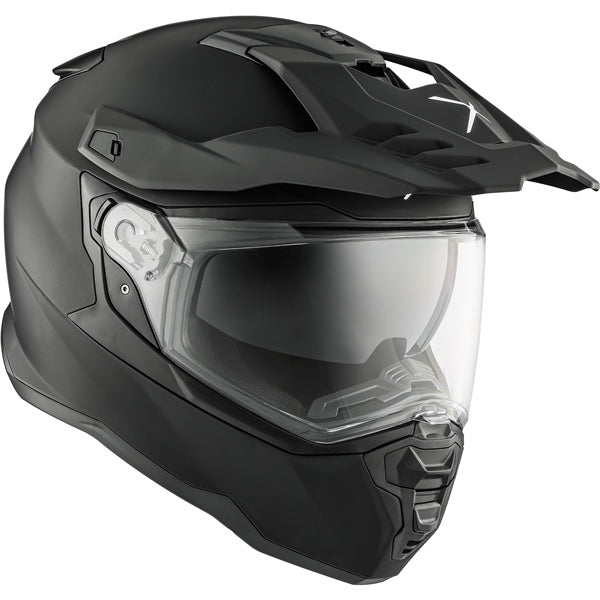 CASQUE DS24 VISIERE DOUBLE ÉLECTRIQUE SOLID NOIR MAT