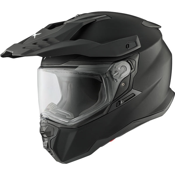 CASQUE DS24 VISIERE DOUBLE ÉLECTRIQUE SOLID NOIR MAT