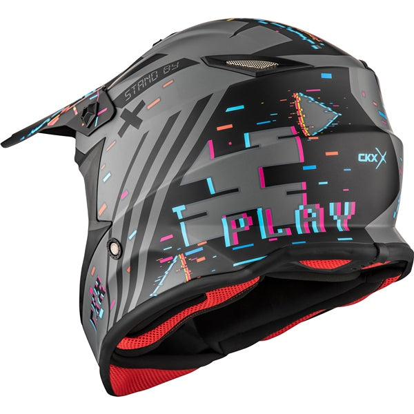 HELMET TX019Y ERROR MATTE GRAY CKX