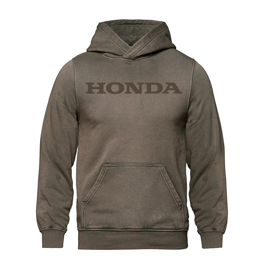 HOODIE HONDA VINTAGE WASH BRUN