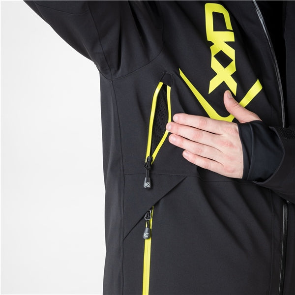 MANTEAU ALASKA HOMME NOIR/JAUNE