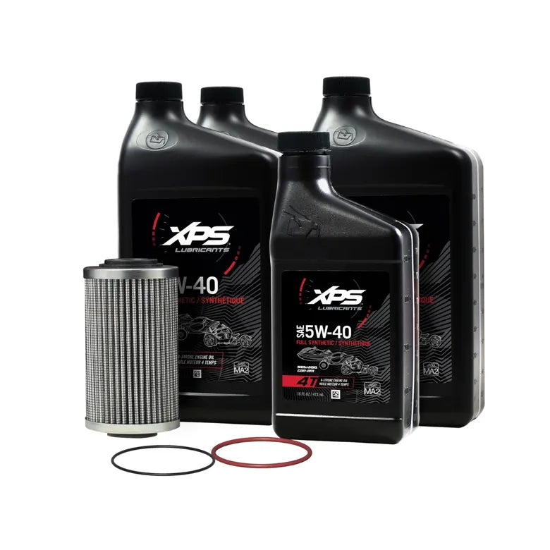 Ensemble de changement d’huile synthétique 4T 5W-40 pour moteur 1500 cc et plus