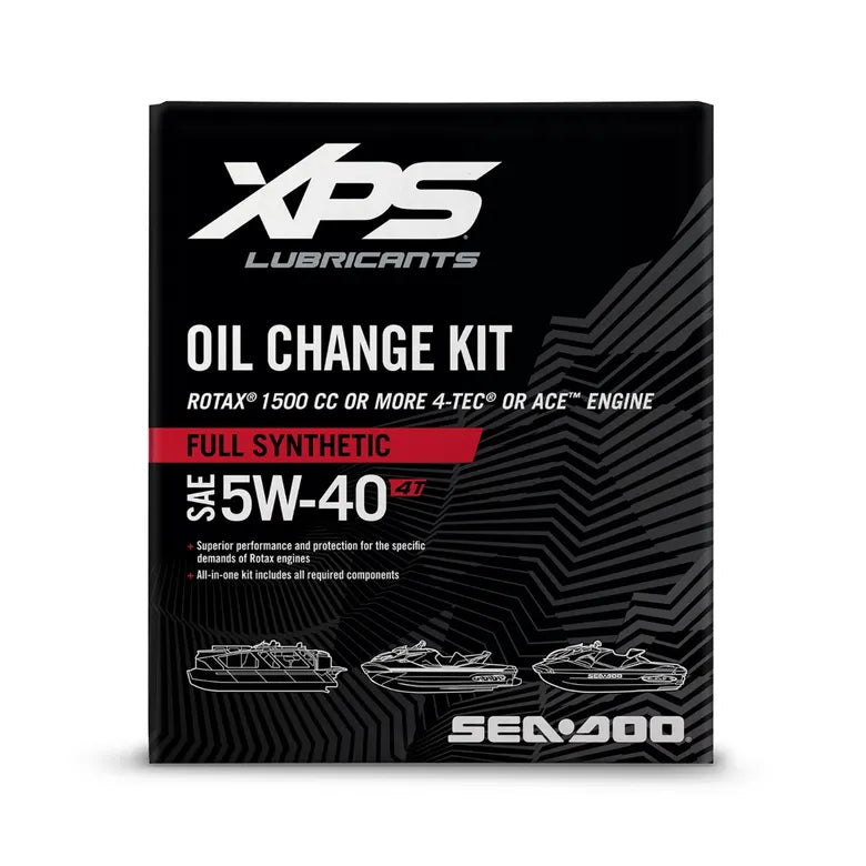 Ensemble de changement d’huile synthétique 4T 5W-40 pour moteur 1500 cc et plus