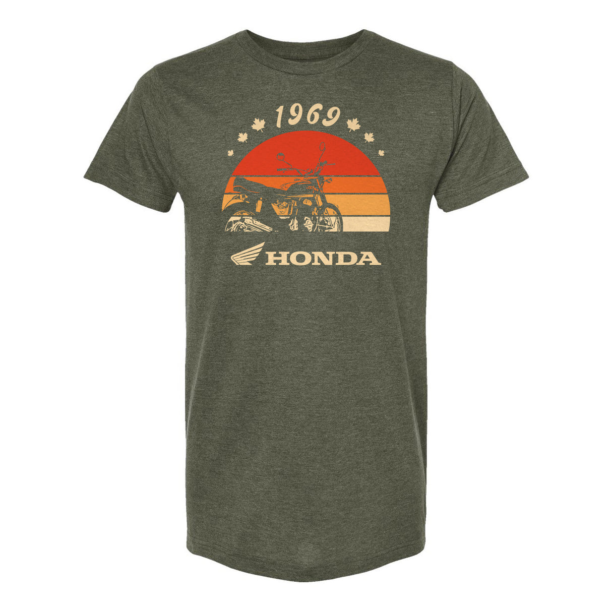 T-SHIRT HONDA CLASSIC HEATHER GREEN SUNRISE