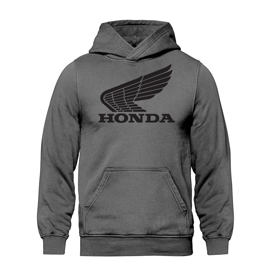 HOODIE HONDA VINTAGE WASH CHARCOAL
