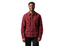 Checkered overshirt lined with fleece