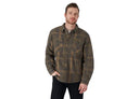 Checkered overshirt lined with fleece