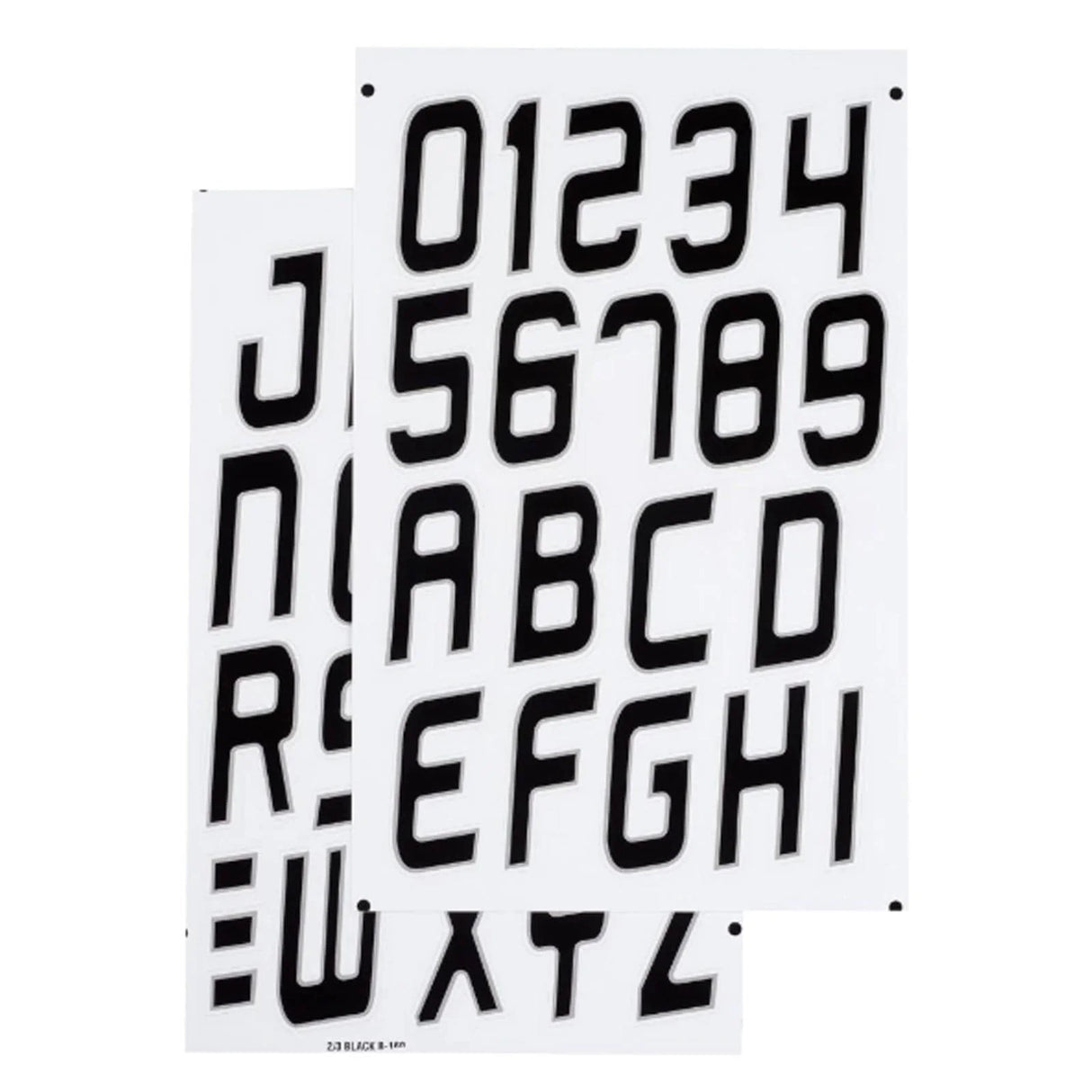 LICENSE PLATE SET - BLACK