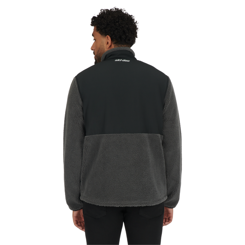 Manteau molleton en sherpa pour hommes