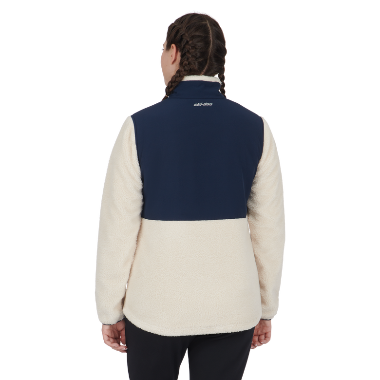 Manteau molleton en sherpa pour femmes Large