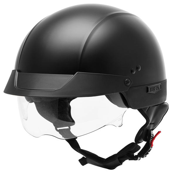 GMAX HH-75 SOLID HALF HELMET MATT BLACK X-SMALL 497-5073