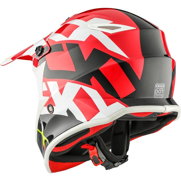 CASQUE TX019 JUNIOR HOWL ROUGE LUSTRÉ