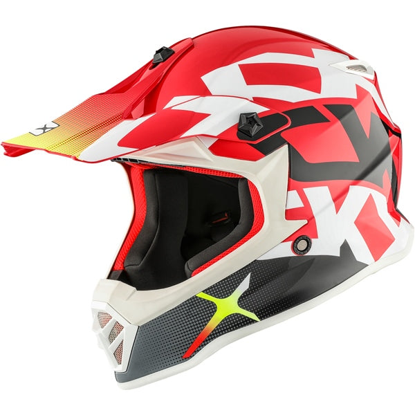 CASQUE TX019 JUNIOR HOWL ROUGE LUSTRÉ