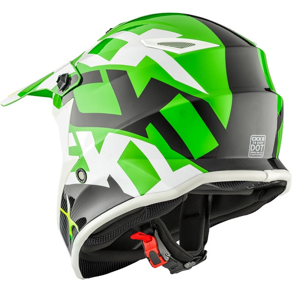 CASQUE TX019 JUNIOR HOWL VERT LUSTRÉ