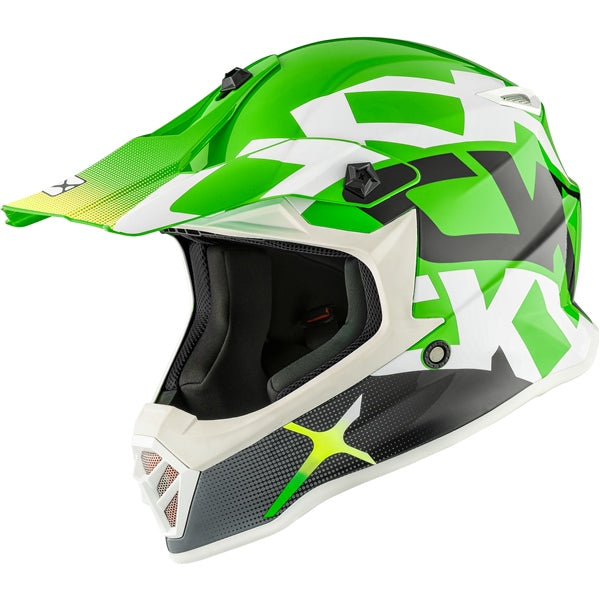 CASQUE TX019 JUNIOR HOWL VERT LUSTRÉ