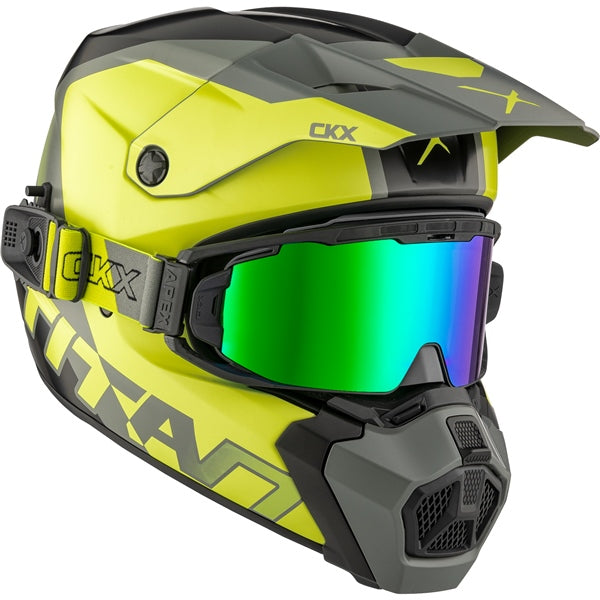 CASQUE TITAN AMS VISIERE DOUBLE NUNAVUT LIME MAT
