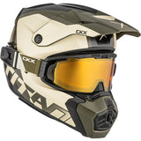 CASQUE TITAN AMS VISIERE DOUBLE NUNAVUT BEIGE/VERT MAT
