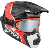 CASQUE TITAN AMS VISIERE DOUBLE CONROD ROUGE MAT