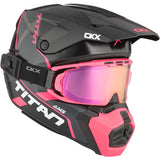 CASQUE TITAN AMS VISIERE DOUBLE CONROD ROSE MAT