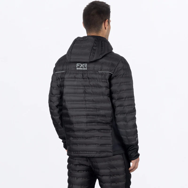 MEN'S PODIUM HYBRID QUILTED HOODED COAT X-LARGE